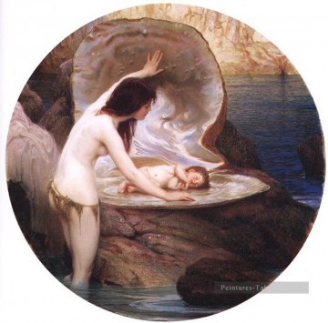 un bébé d’eau Herbert James Draper Peinture à l'huile